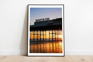 Iconic Brighton Palace Pier Sunset Print - Brighton Streets