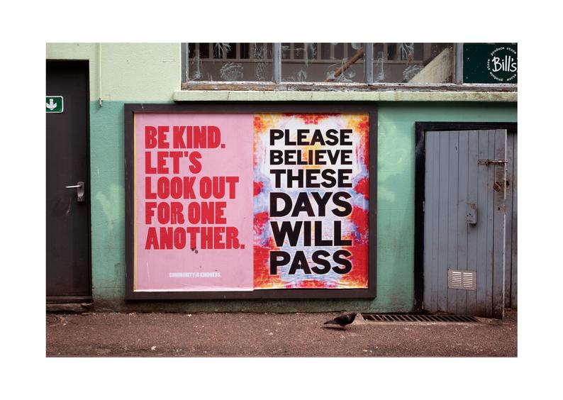 Brighton 'Be Kind' Photography Print or Postcard | Urban Street Art | Wall Art - Brighton Streets
