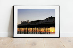 Brighton Beach Palace Pier Sunset - Brighton Streets