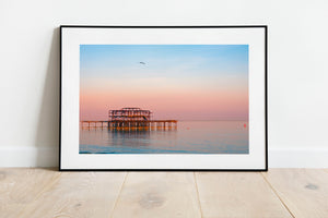 Brighton Beach Photography | Sunset Wall Art | Brighton West Pier - Brighton Streets